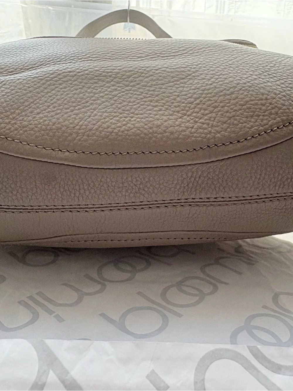 NWT Kate Spade Cobble Hill Penny Leather Shoulder Bag Oyster Gray PXRU2736